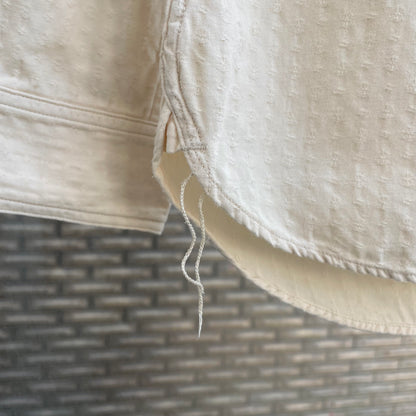 Shawl Collar Shirt Ivory