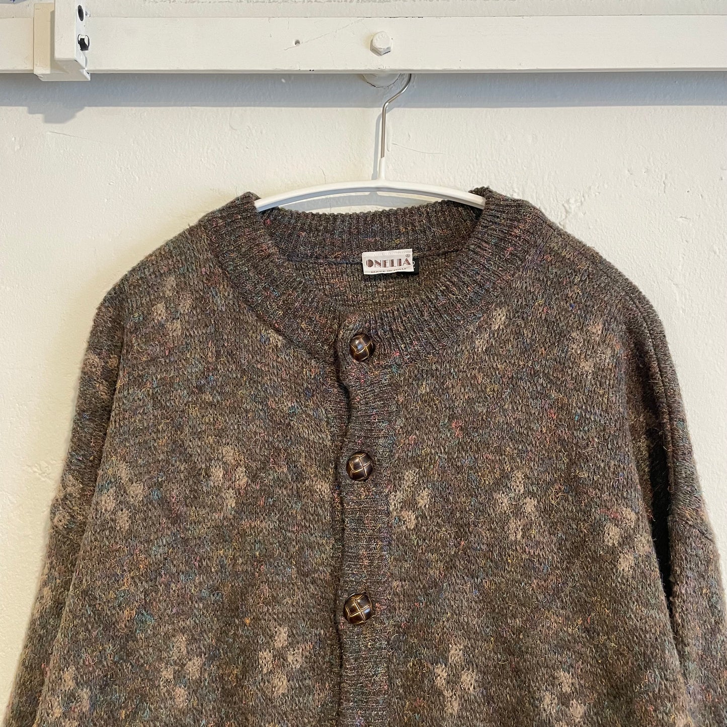 Onelia Wool Blend Cardigan Brown