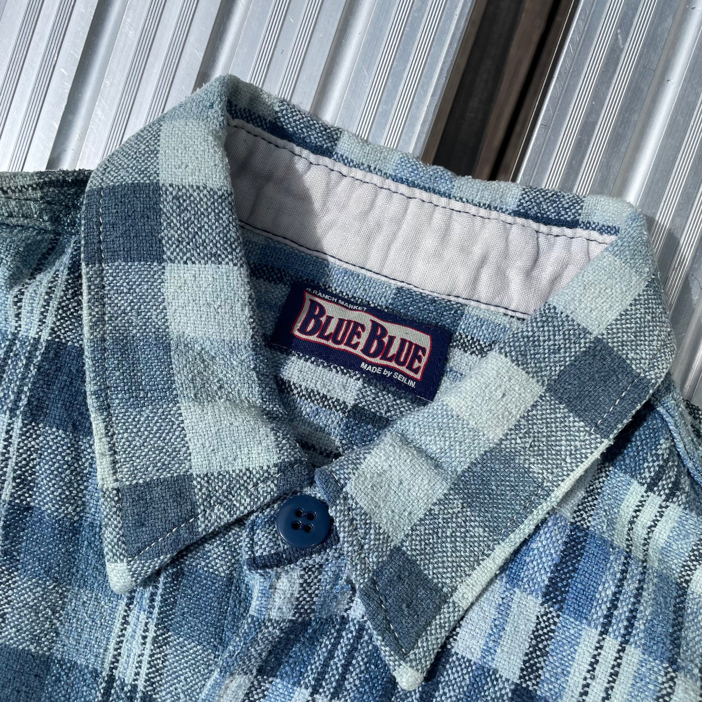 Check Coverall Blue