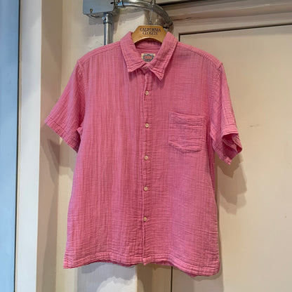 Gauze Short Sleeve Shirt Pink