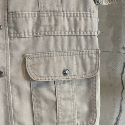 Western Shirt Jacket Beige
