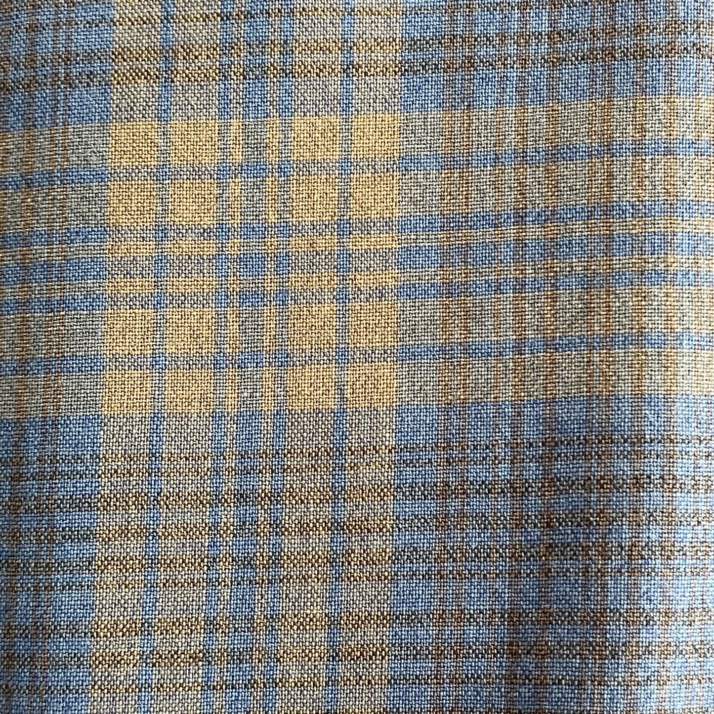 Plaid Pearl Snap Shirt Blue