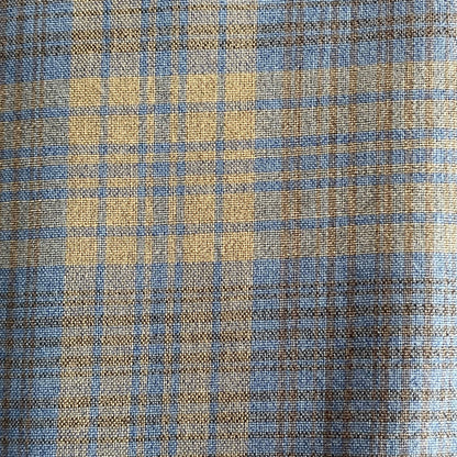 Plaid Pearl Snap Shirt Blue