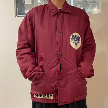 Y-Teen Jacket Sherry Maroon Patched Nylon