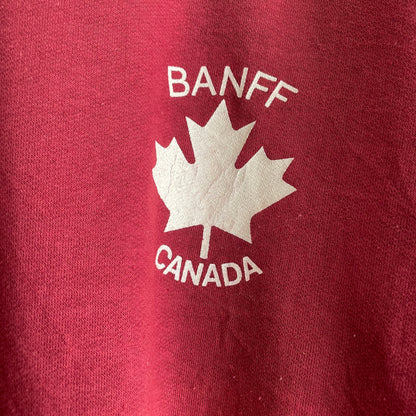 BANFF CANADA Sweatshirt Red Ranglan