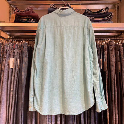 Long-Sleeve Shirt Sky Blue Cotton