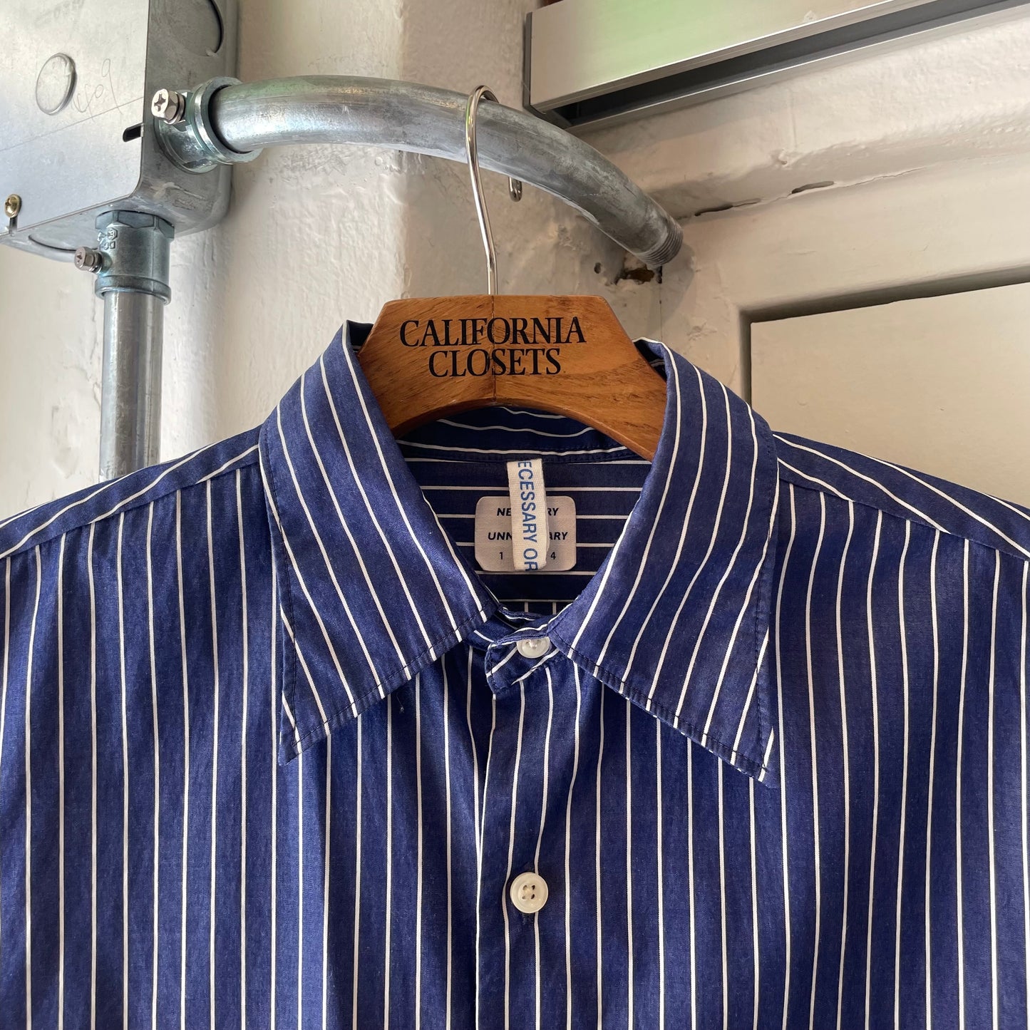 Stripe Shirt Navy/White