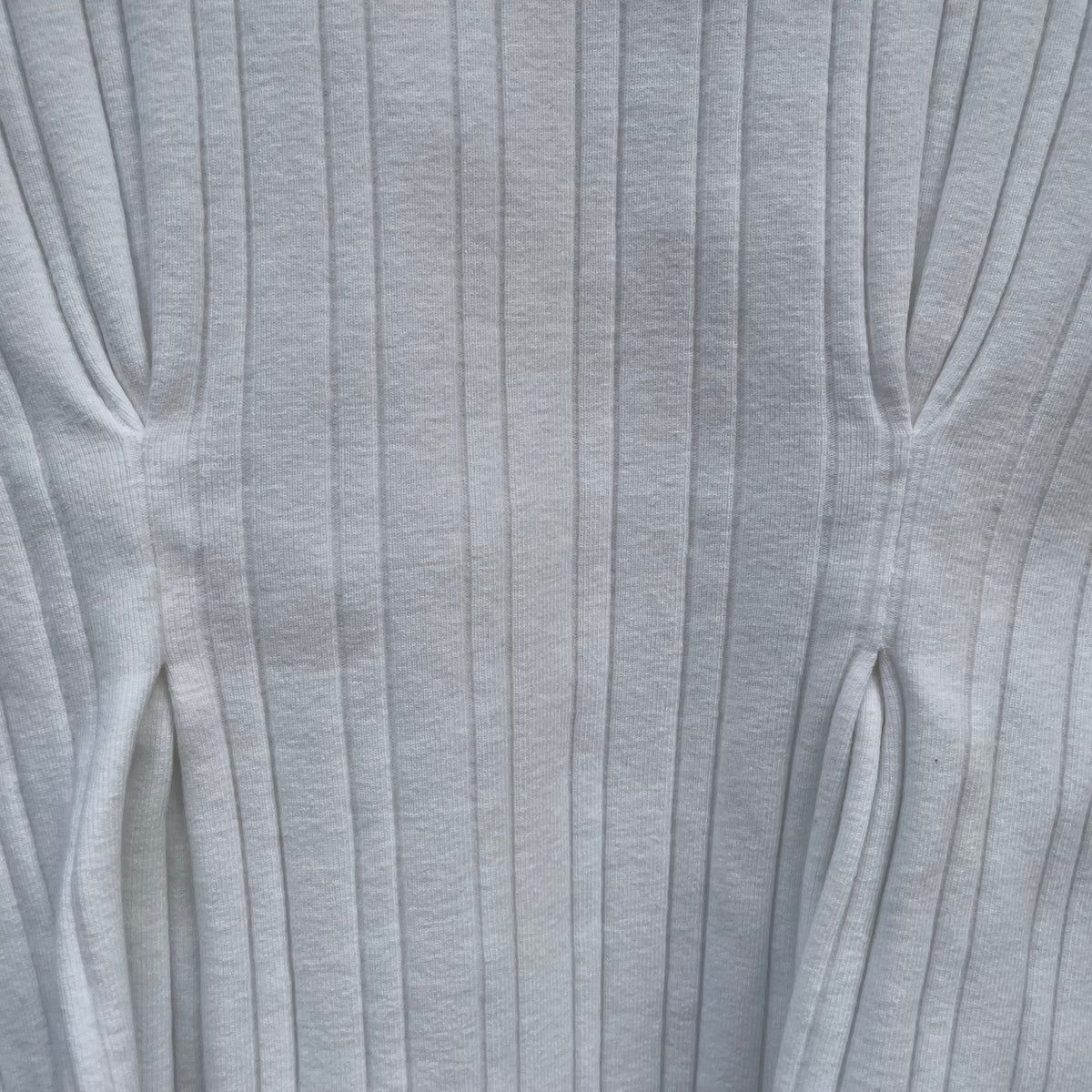 Rib Tuck Tank Top White