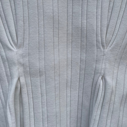 Rib Tuck Tank Top White