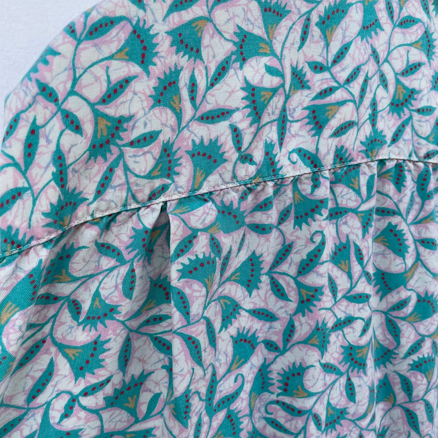 Floral Short Sleeve Shirt Green