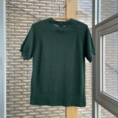 Short Sleeve Knit Green