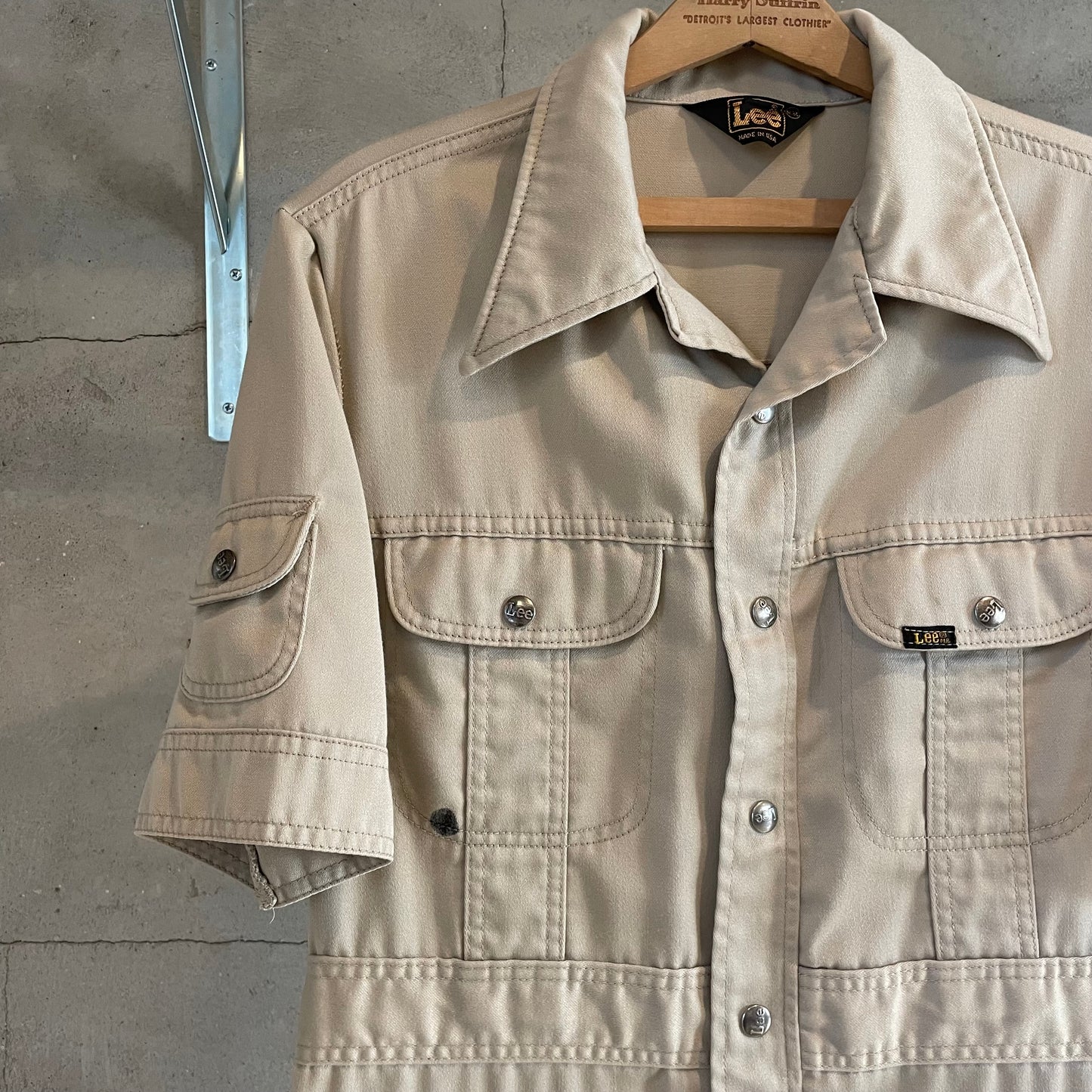 Western Shirt Jacket Beige
