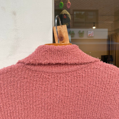 Shaggy Cardigan Pink