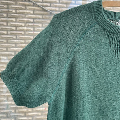 Short Sleeve Knit Green
