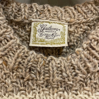 Striped Knit Sweater Beige