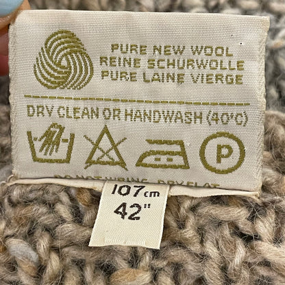 Striped Knit Sweater Beige