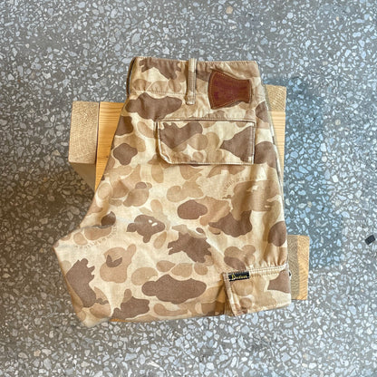 Camouflage Cargo Shorts Brown