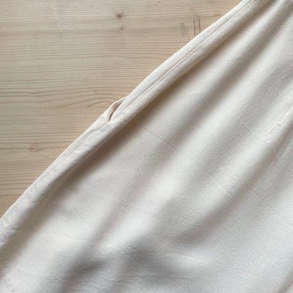 Talon-Zip Rayon Tucked Shorts Ivory