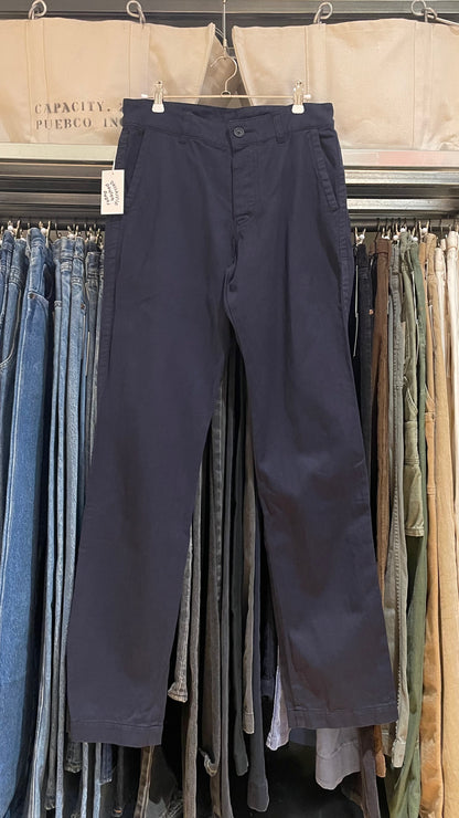 Light Cotton Twill Pants Navy