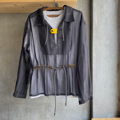 Mesh Anorak Charcoal